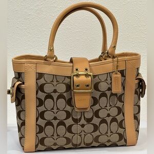 Coach Manchester Signature Canvas Tote Bag